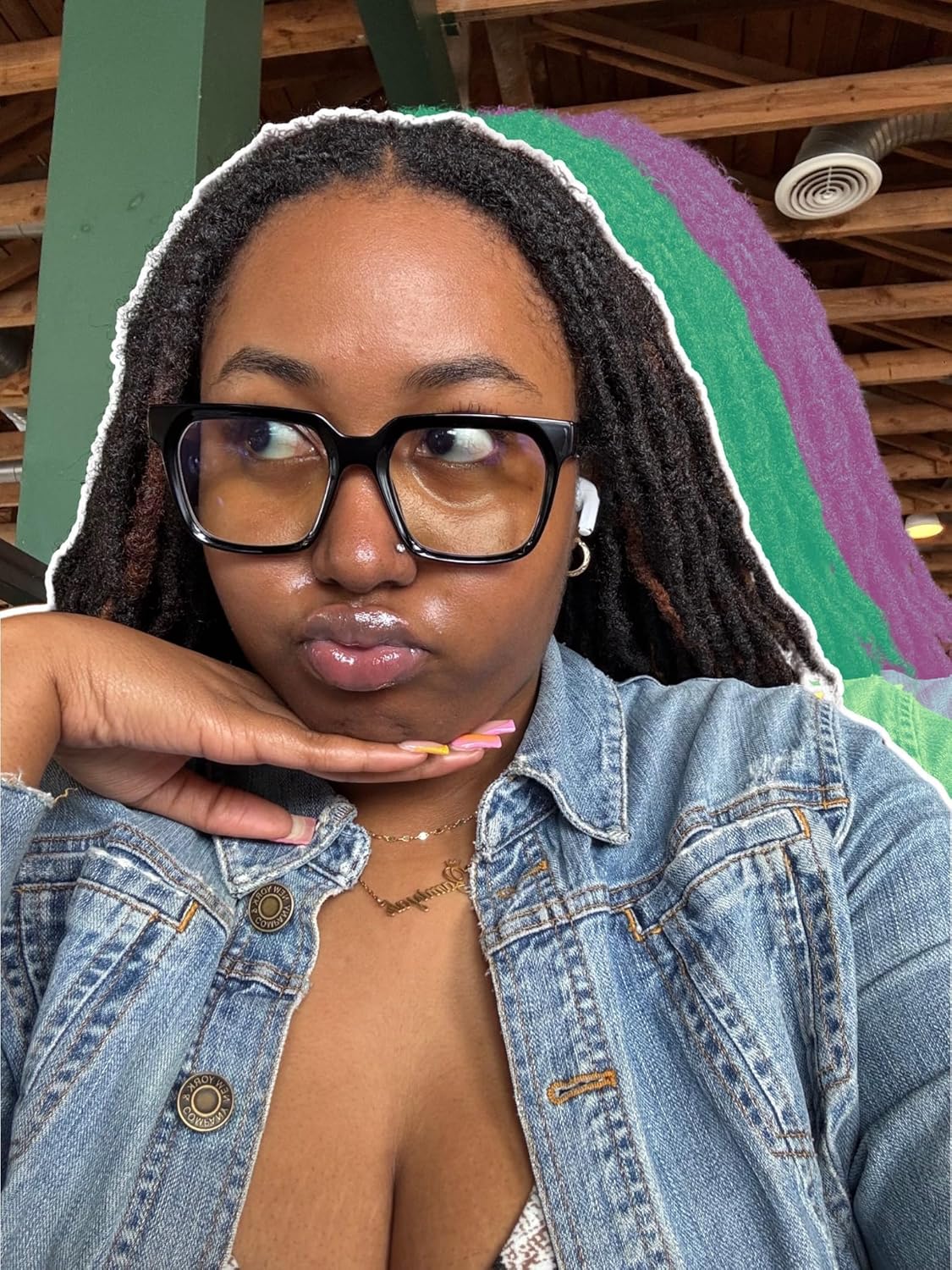 VISOONE Rectangle TR90 Blue Light Blocking Glasses Computer Eyewear with Preppy Look for Women and Men Cougar - Image 4