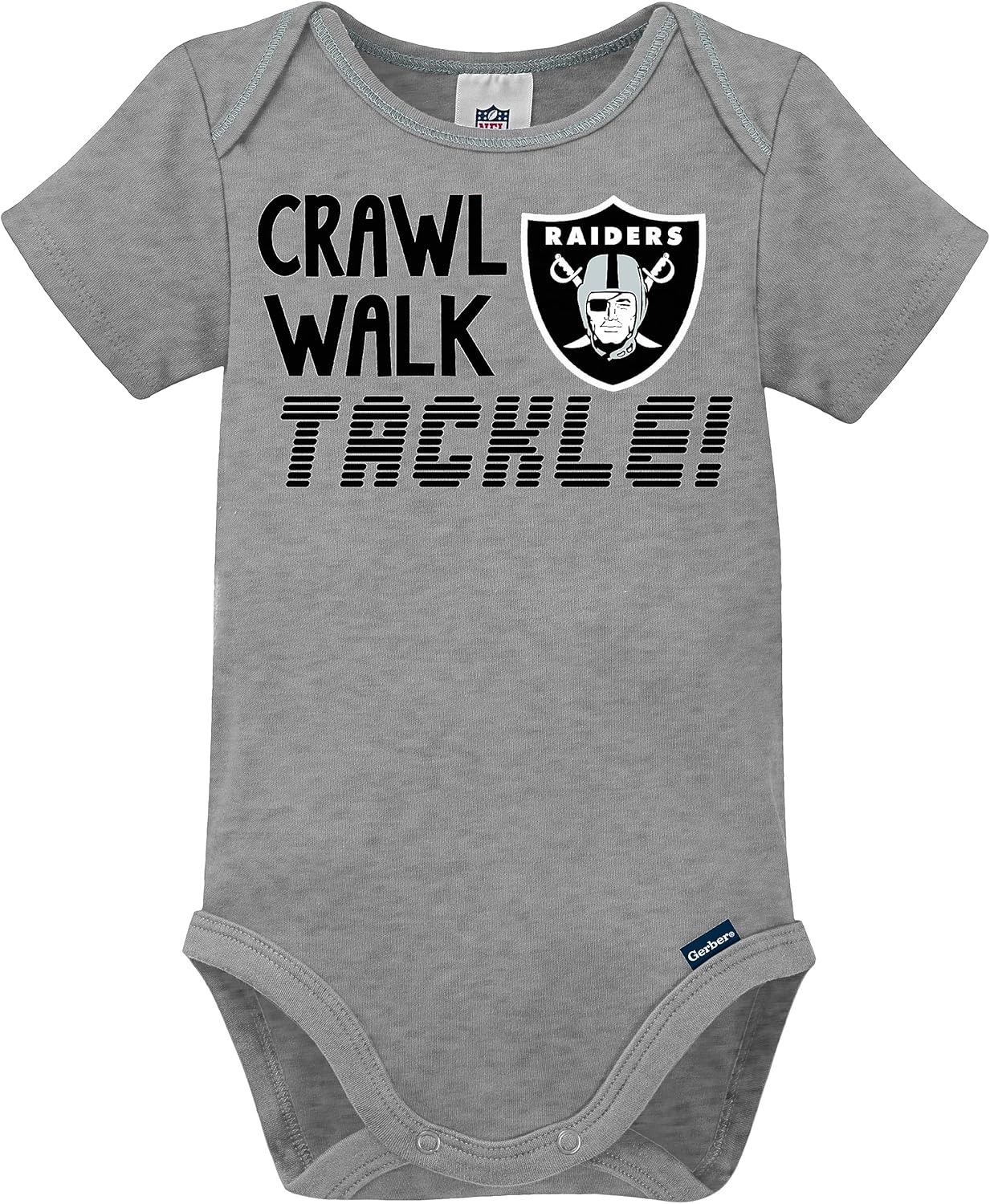 Gerber NFL unisex-baby Nfl Team 3 Pack Short Sleeve Onesie Bodysuit - Image 2