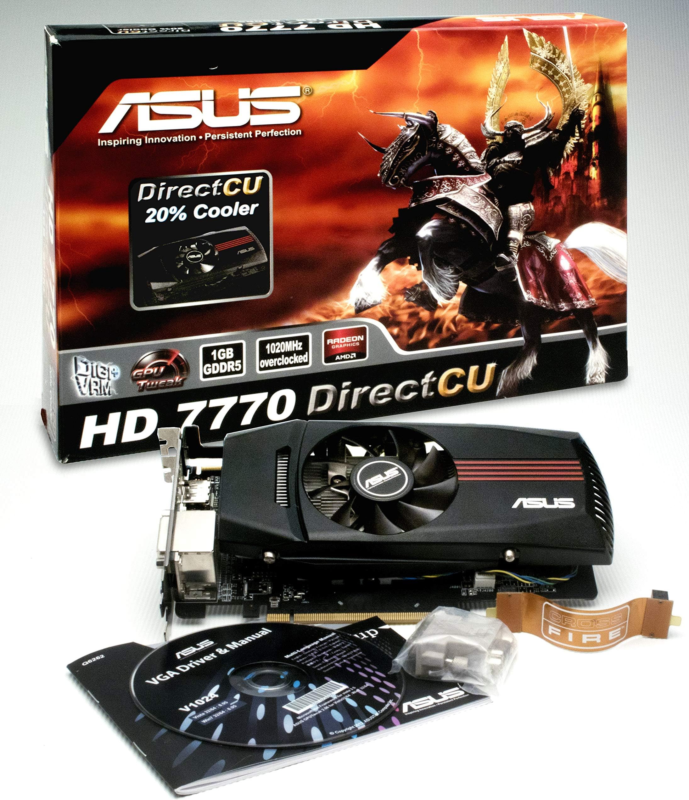 ASUS HD7770-DC-1GD5-V2 AMD Radeon HD 7770 VGA 1 GB GDDR5 Graphics Card