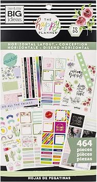 ME & MY BIG IDEAS Happy Planner STCKRS, Horizontal, 464/Pkg