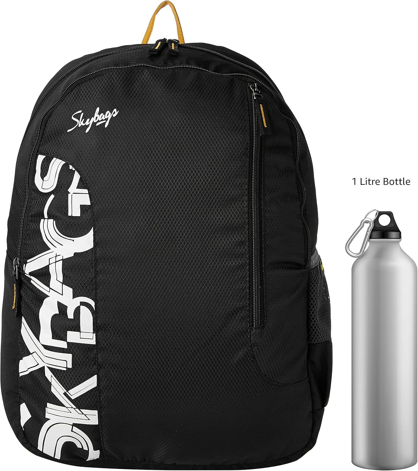 Skybags Brat Black 46 Cms Casual Backpack, Black