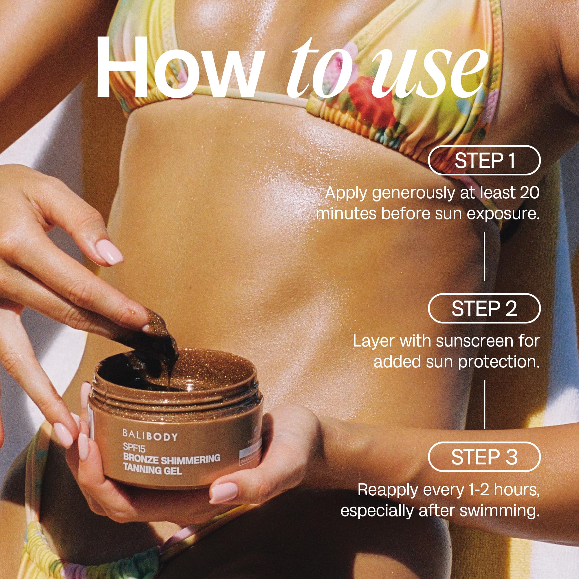 Amazon.com : Bali Body Bronze Shimmering Tanning Gel SPF 15 – Sun