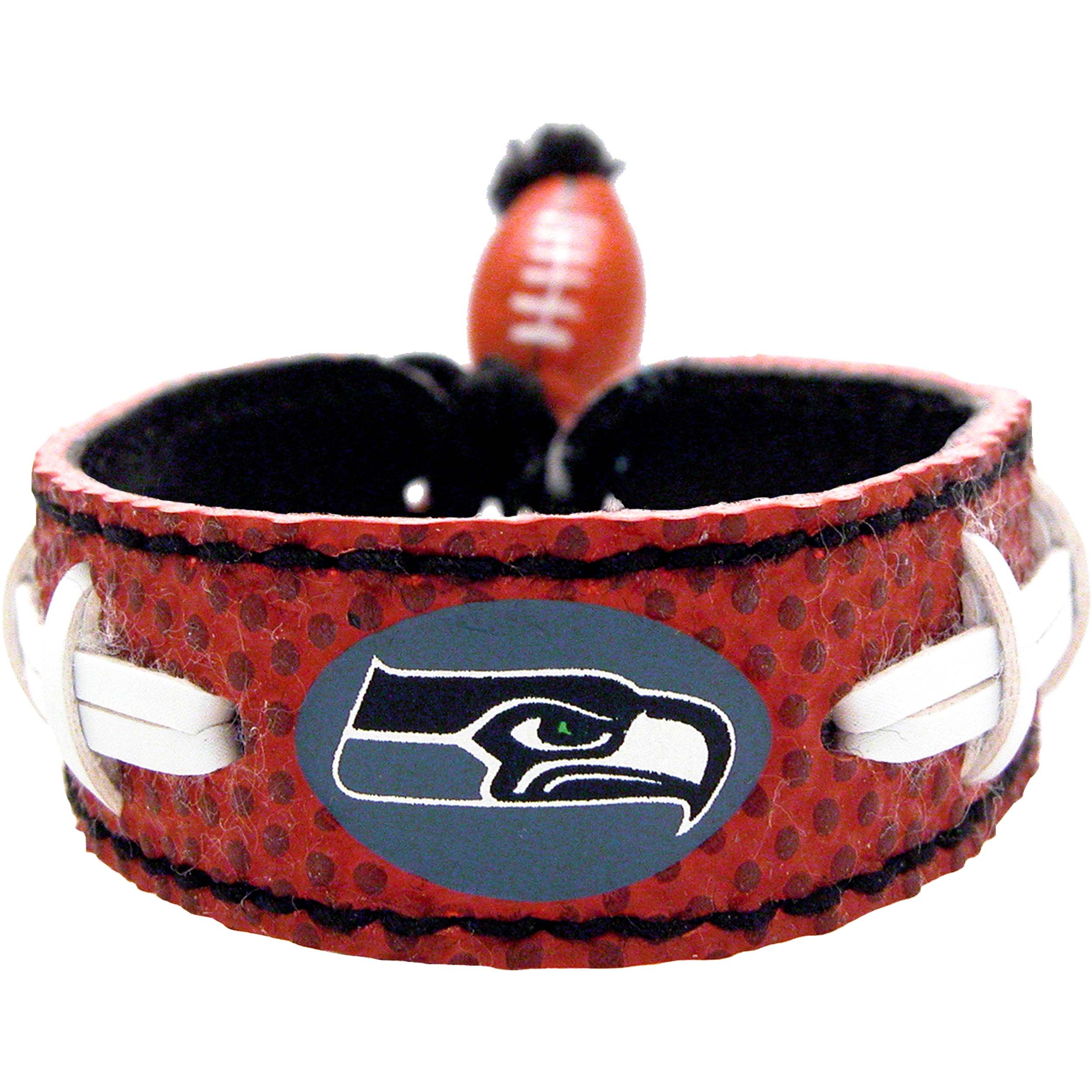 GameWear NFL Seattle Seahawks skórzana klasyczna opaska na nadgarstek, Skórzany