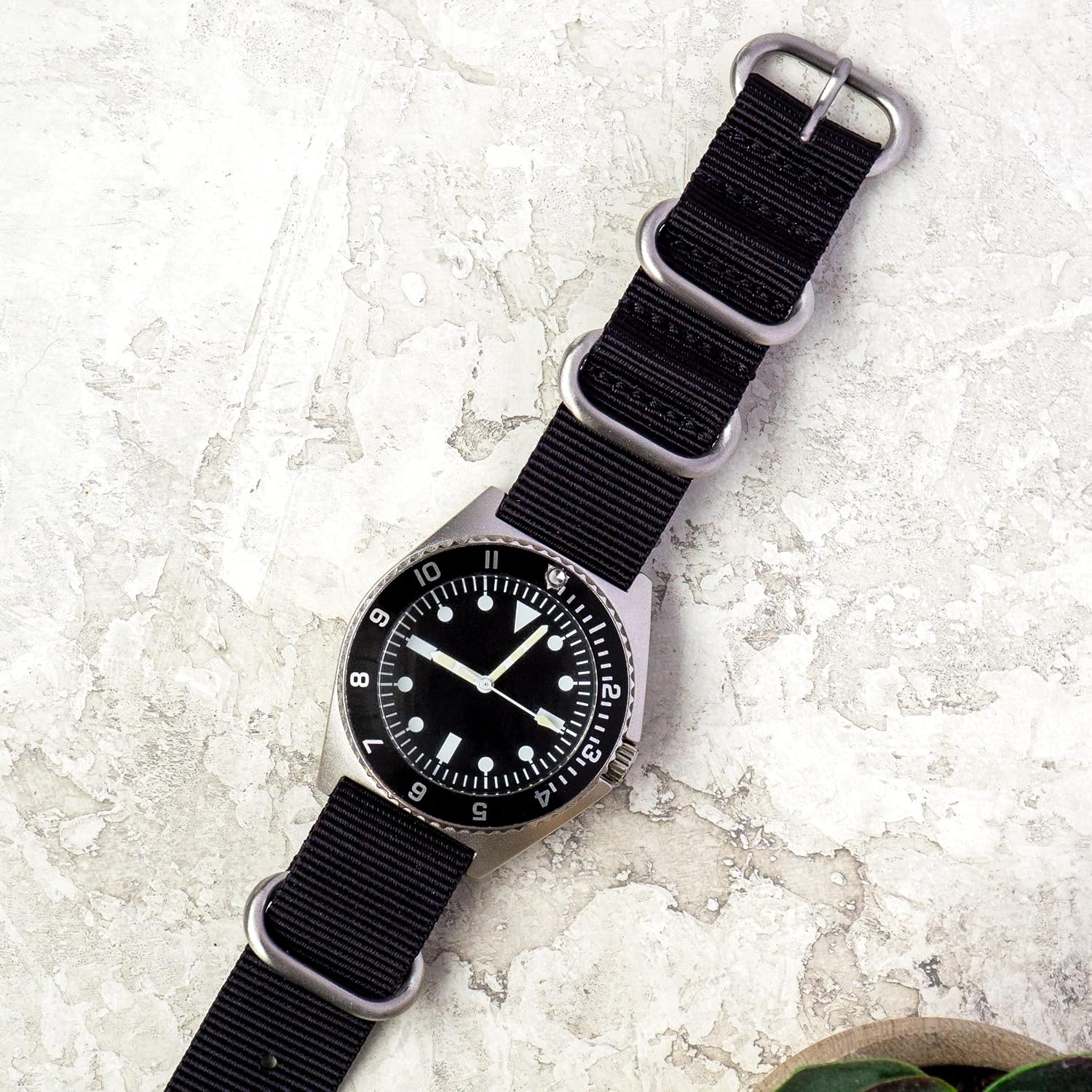 Benchmark Nylon Watch Band - One Piece Waterproof Ballistic Nylon - Slip Through Military Watch Strap for Men & Women - Choice of Color & Width - 18mm, 20mm or 22mm