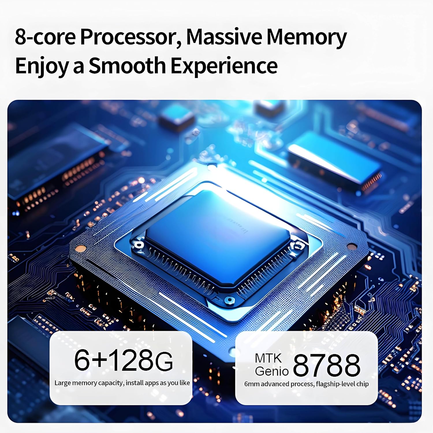 32/24/22-Inch Portable Touchscreen TV on Wheels, Wireless 1080P Monitor, Android 12 OS, Built-in Battery, Full Swivel Rotation, Remote Control, 8-Core, 8GB RAM, 128GB Storage, 4K Display