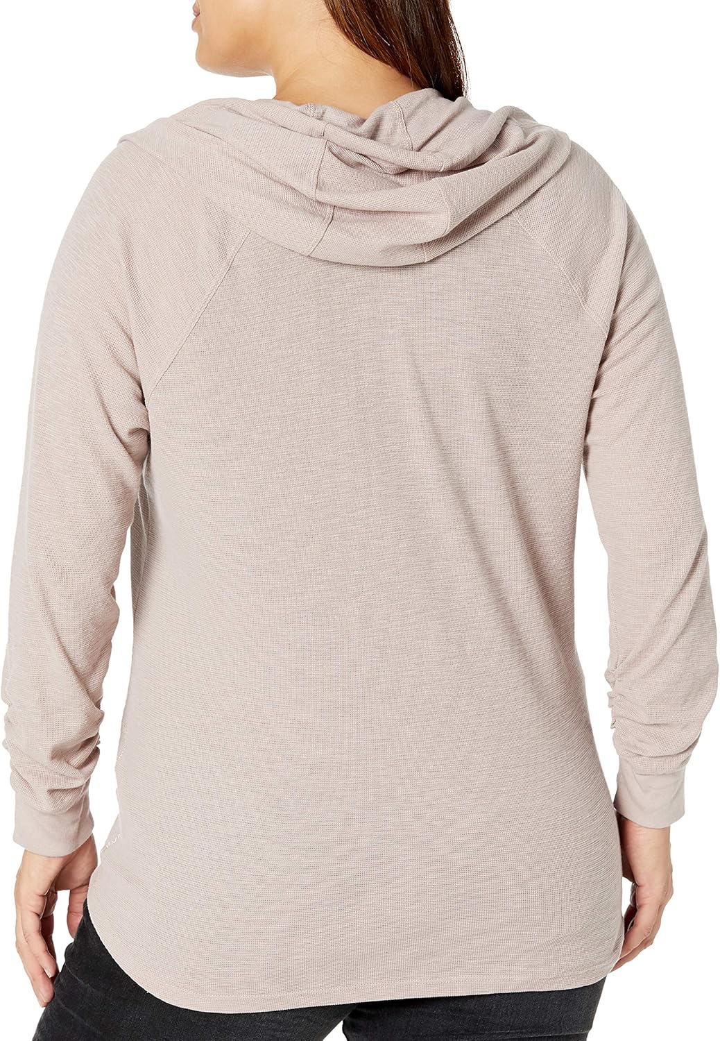 Calvin Klein Women's Premium Performance Ruched Long Sleeve Zip Up Hoodie (Standard and Plus) - Image 2