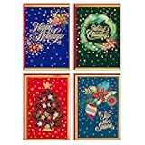 Hallmark Boxed Christmas Cards Assortment, Festive Foil (40 Cards and Envelopes)
