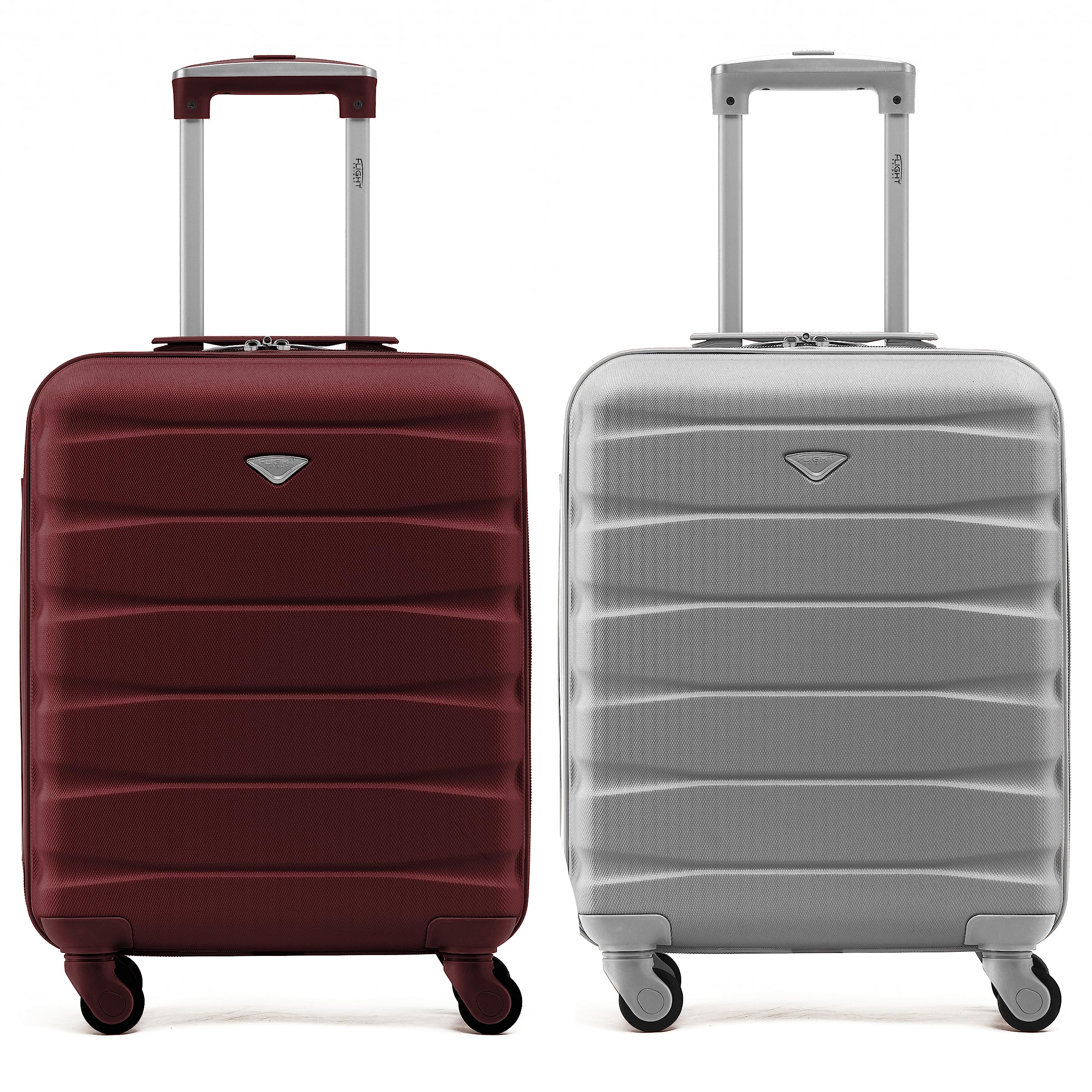 Flight Knight Suitcase Set of 2 Lightweight 4 Wheel ABS Hard Case Cabin Carry On Hand Luggage Approved for Over 100 Airlines Including easyJet, British Airways, Ryanair & Many More 55x35x20cm — view 39