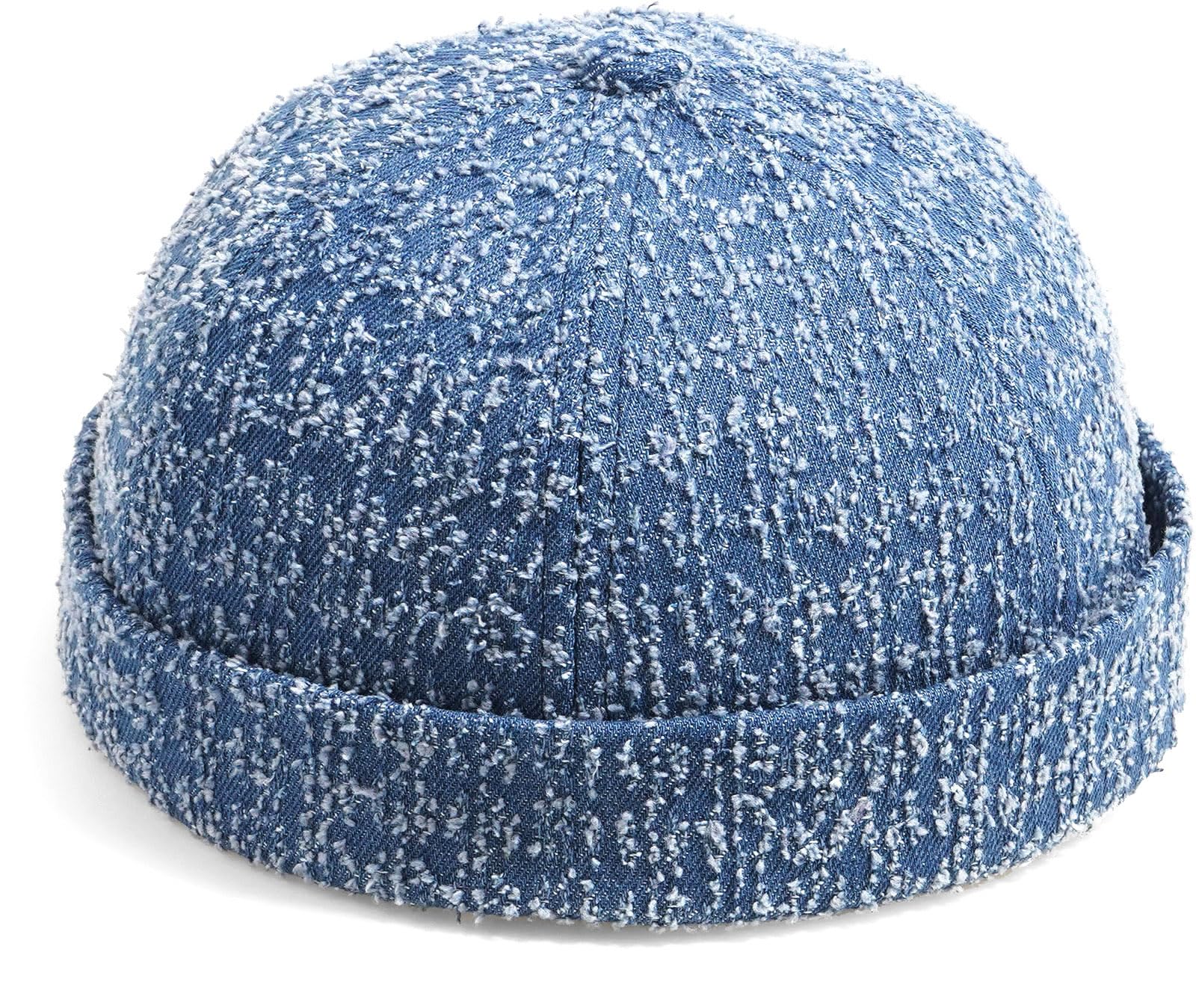 Glamorstar Brimless Dome Hats for Women Men Sailor Beanie Cap Vintage Docker Hat