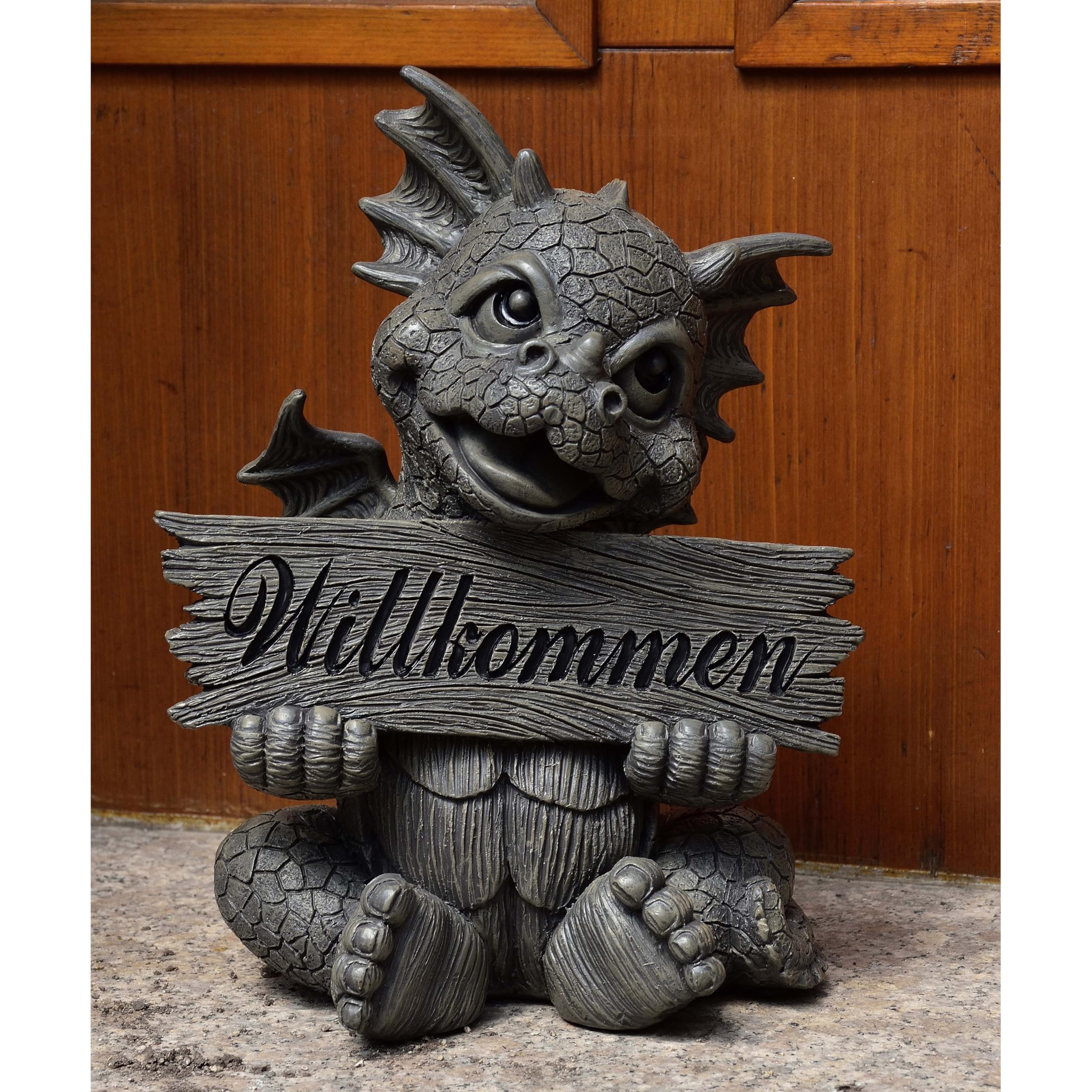 MystiCalls Gartendrache Welcome - Willkommen, Drache, Garten