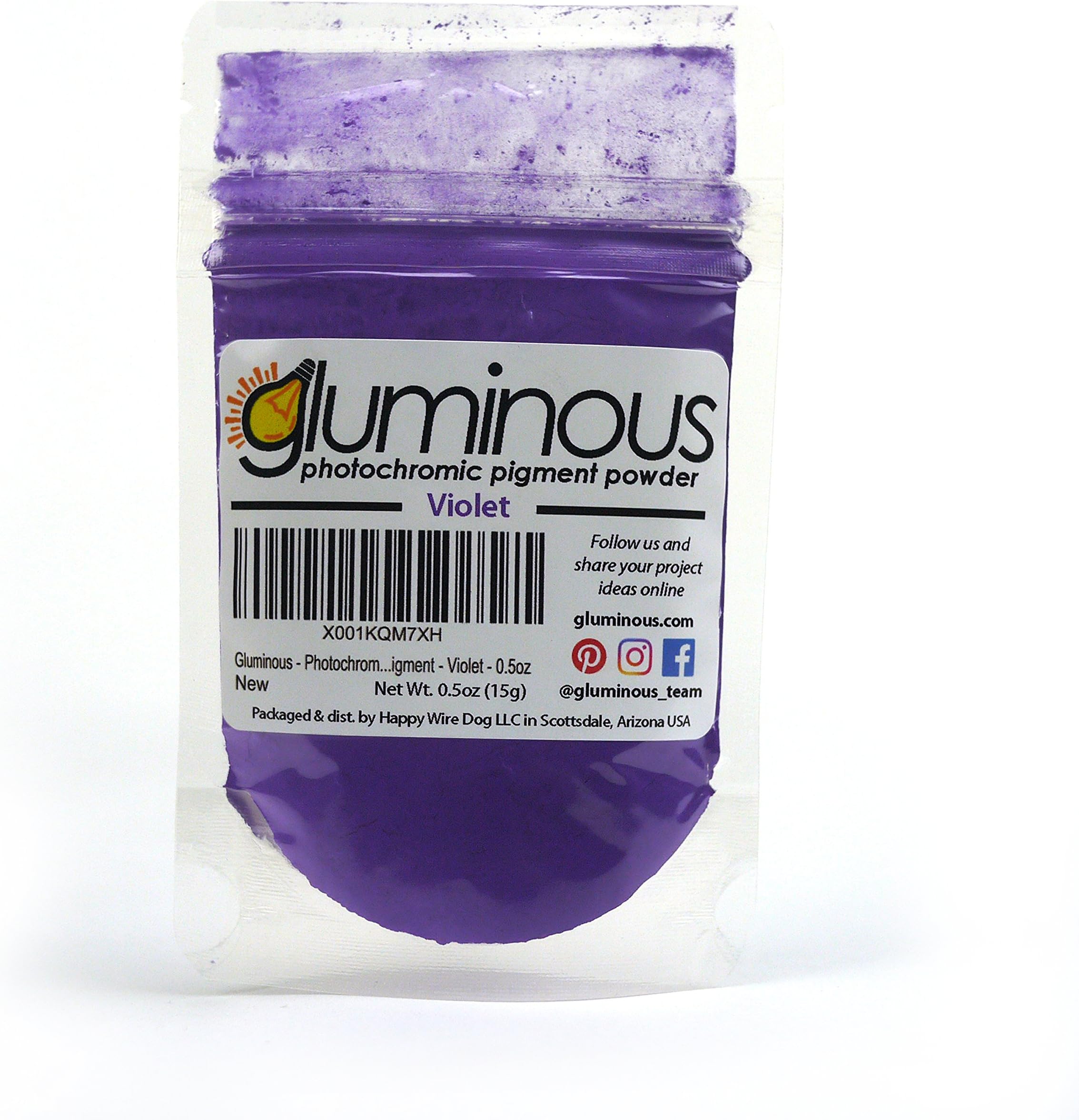 Gluminous - Photochromic Pigment - Violet - 0.5oz | 15g