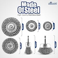 Vista 3 de eHomeA2Z - Cepillo de acero para rueda de alambre (6 unidades)
