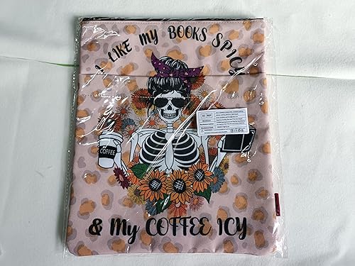 Miniatura 9 de LParkin I Like My Books Spicy and My Coffee ICY - Funda para libro con cremallera para amantes de los libros (I Like My Books Spicy and My Coffee