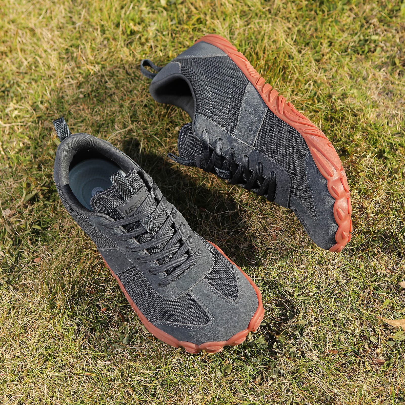 UBFEN Zapatillas Barefoot Hombre Mujer Minimalistas Zapatillas de Deporte Ligeras Comodidad para Trail Running Senderismo y Gym