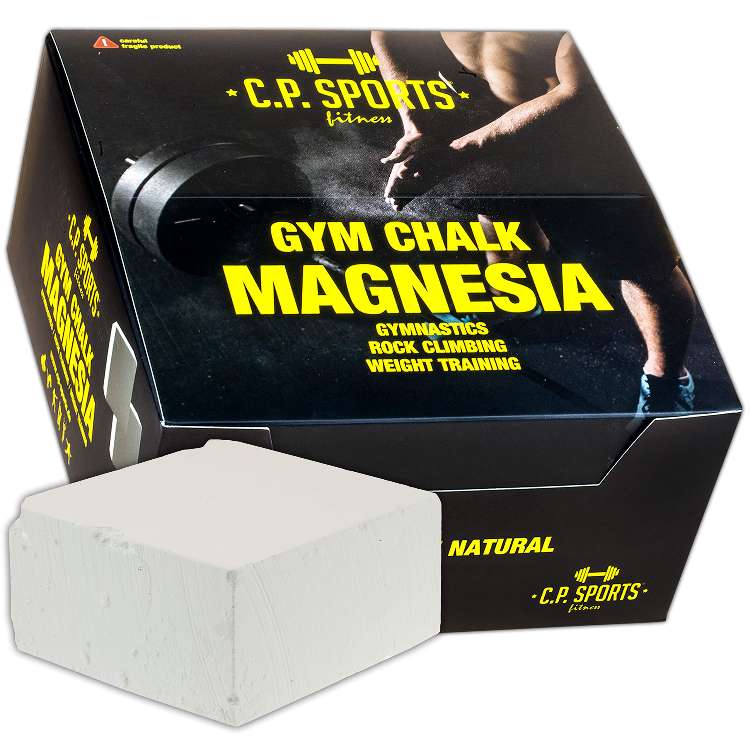 C.P. Sports Magnesia 8 bloques 70 g tiza cal levantamiento pesas escalada gimnasia agarre fitness