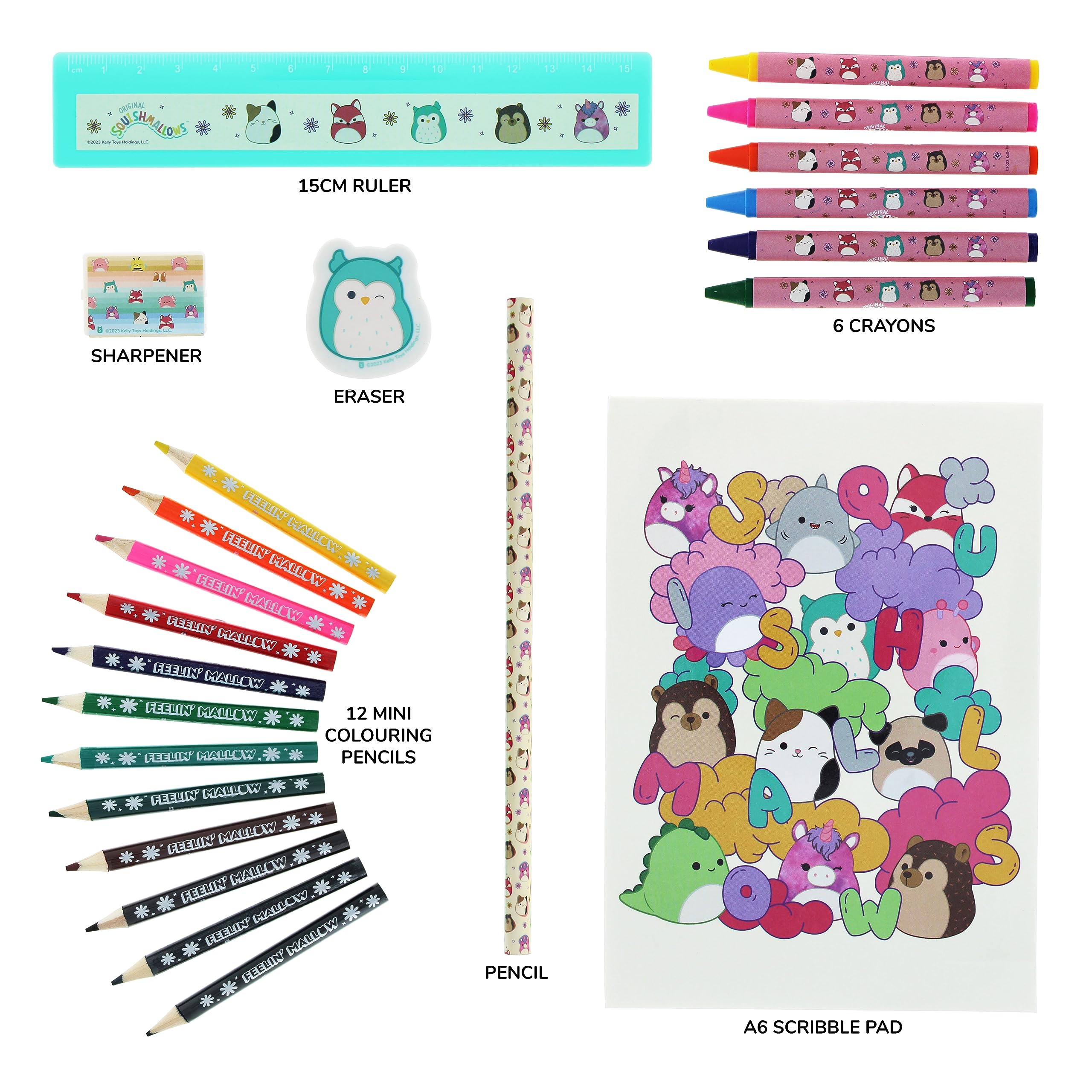 Blueprint Collections Squishmallows Large Art Set, Variety of colors - Image 4