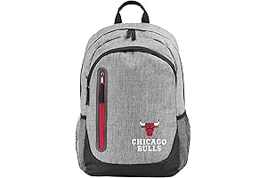 FOCO NBA Team Logo Heather Grey Bold Color Backpack