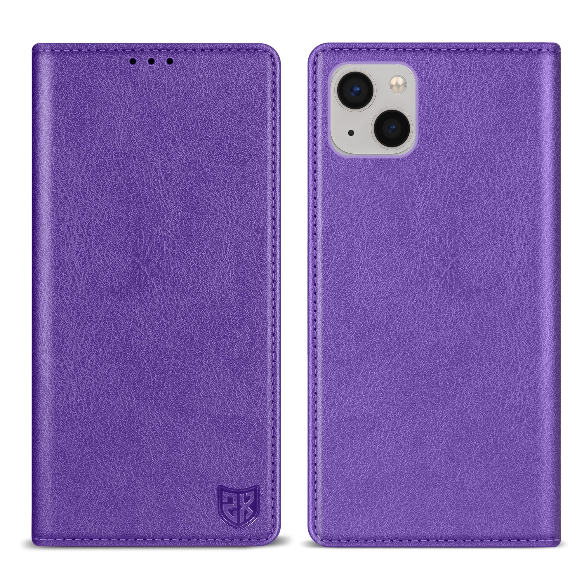 ZZXX for iPhone 13 Mini Wallet Case with [RFID Blocking] Card Slot Stand Strong Magnetic Leather Flip Fold Protective Phone Case for iPhone 13 Mini