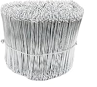 Zeluga 23-268 6in 16 Gauge Stainless Steel Double Loop Rebar Wire Ties, 1000 Pack for Construction & Marine