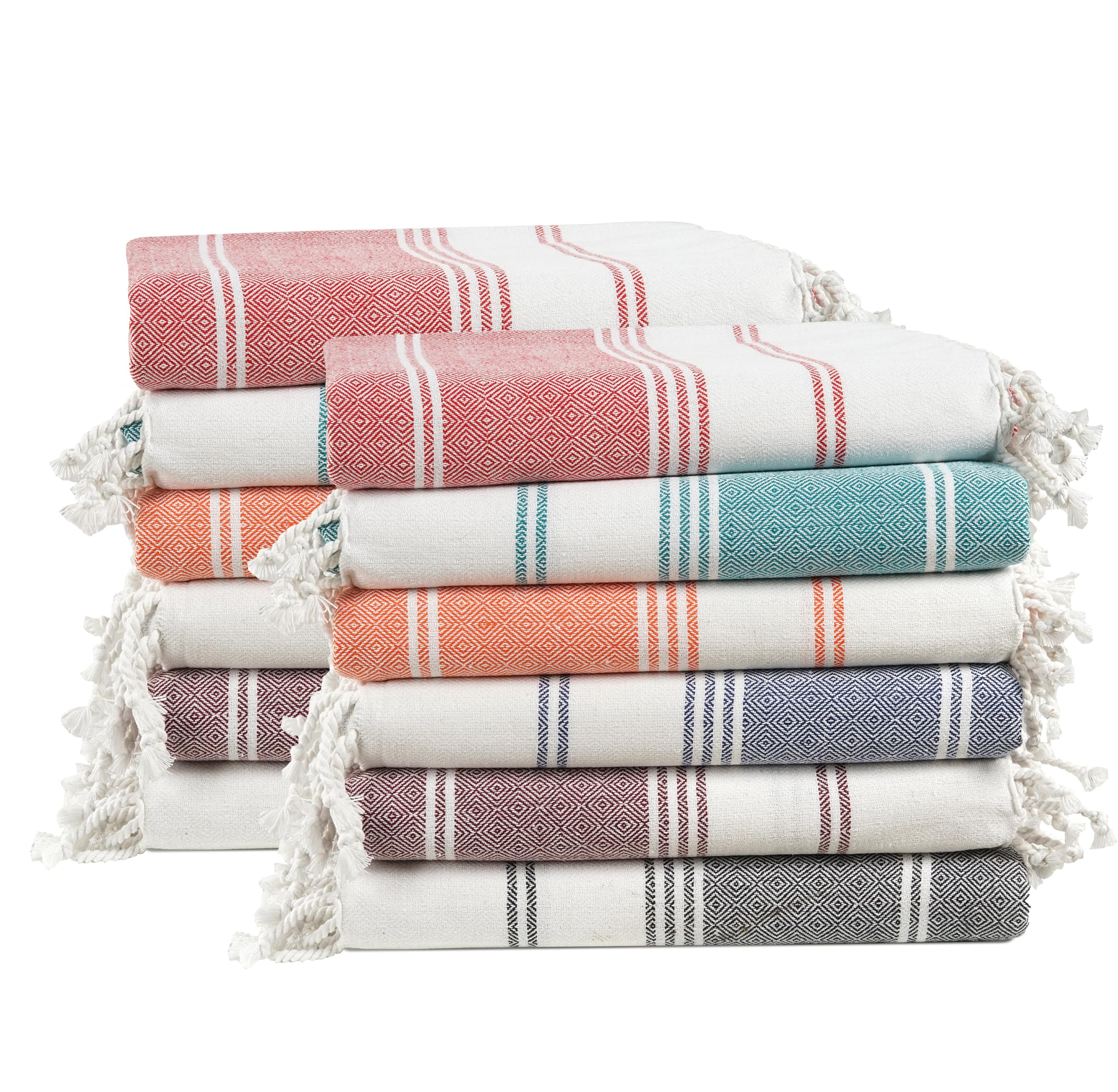 LANE LINEN Beach Towels 12 Pack, Bulk Beach Towels Oversized, Pool Towels for Adults, Pre-Washed, Sand Free Beach Towel, Fast Drying Beach Towel, 39"x71" - Beach Party — image 1