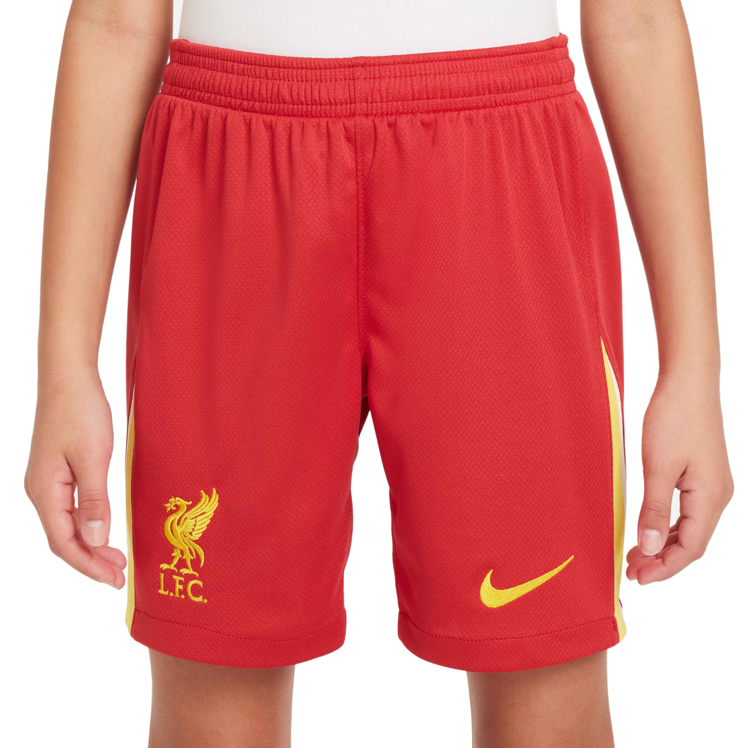 Nike Unisex Kid's LFC Y Nk Df Short Stad Hm, Gym Red/White/Chrome Yellow, 14-15 Years