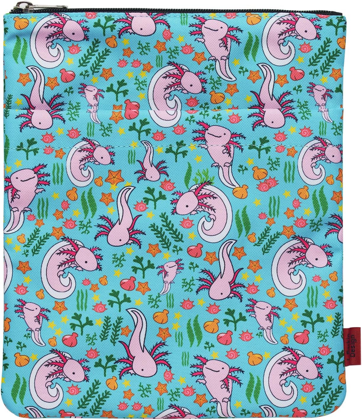 Book Sleeve for Paperback,Book Cover with Zipper and Front Pocket,11