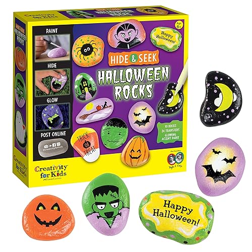 Creativity for Kids Hide & Seek Halloween Rocks | DIY
