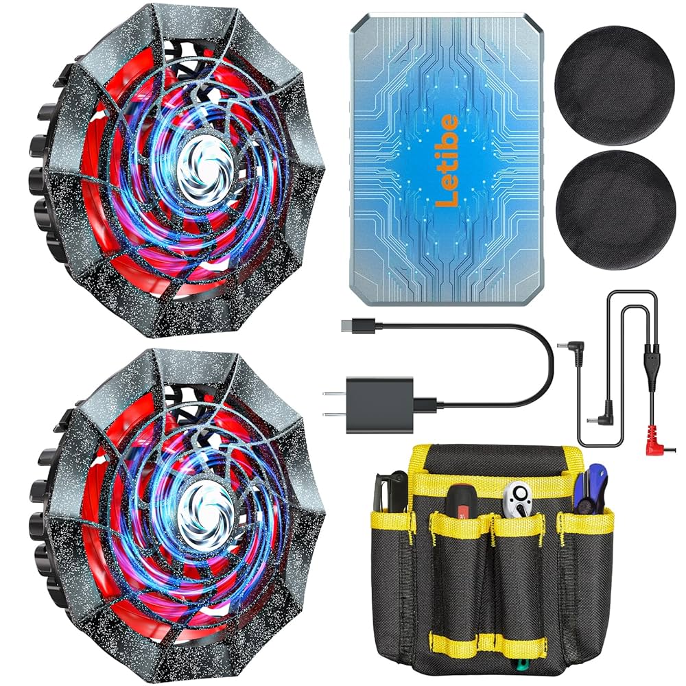 Amazon.co.jp: 空調作業服 ファンバッテリーセット 最強42V