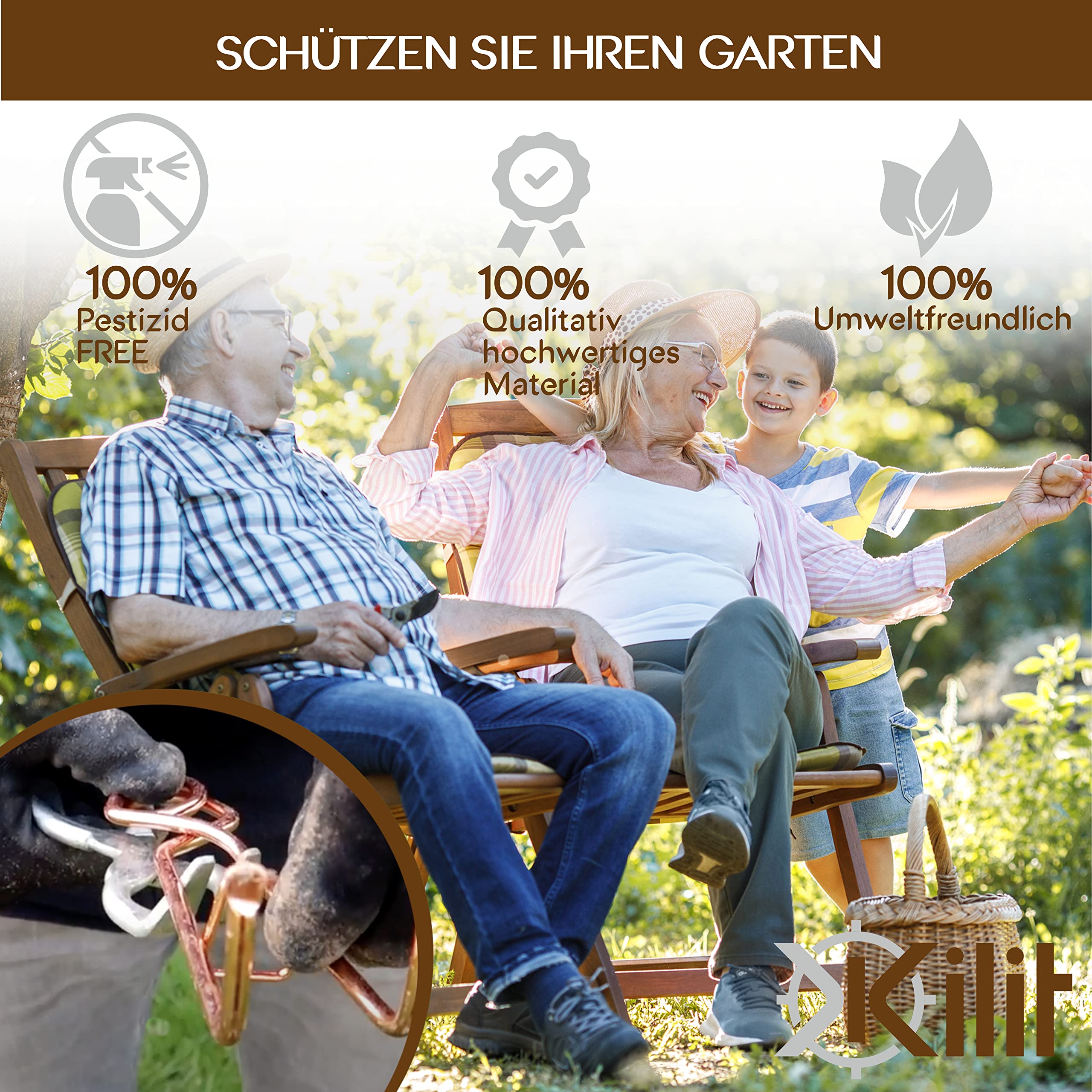 Wuehlmausfalle Profi 10er Set - Zangenfalle Schlagfalle Wiederverwendbar - Wuehlmausbekaempfung Ohne Gift - Grosse Flaechen