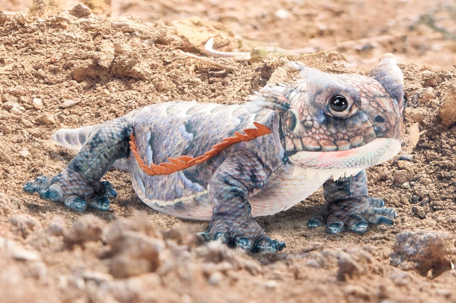 The Petting Zoo Horned Frog Lizard Stuffed Animal Plushie, Gifts for Kids, Wild Onez Reptile Animals, Lizard Plush Toy 20 Inches