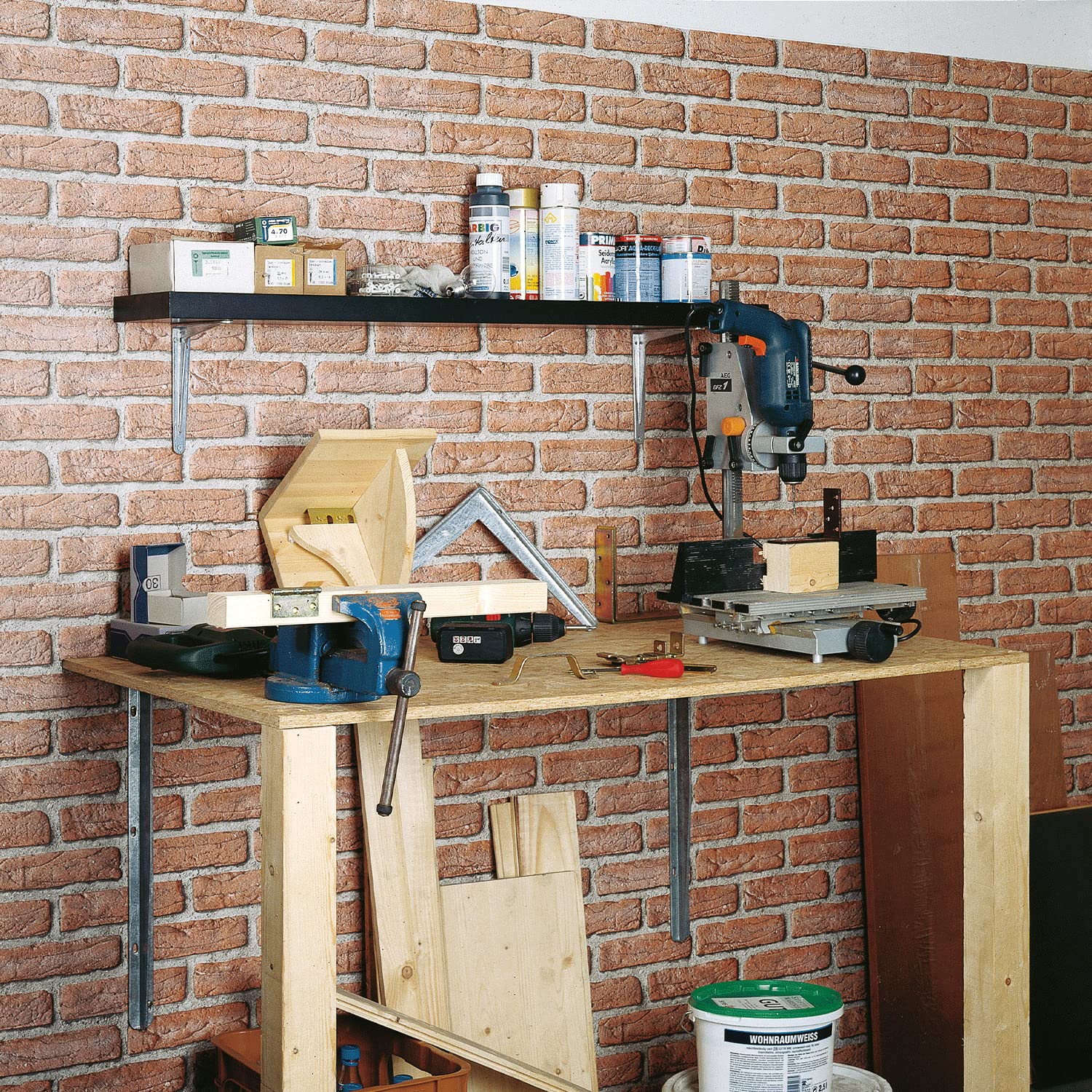 siwitec T-Profil-Konsole Regalwinkel 300kg feuerverzinkt 300x550x40mm 10er