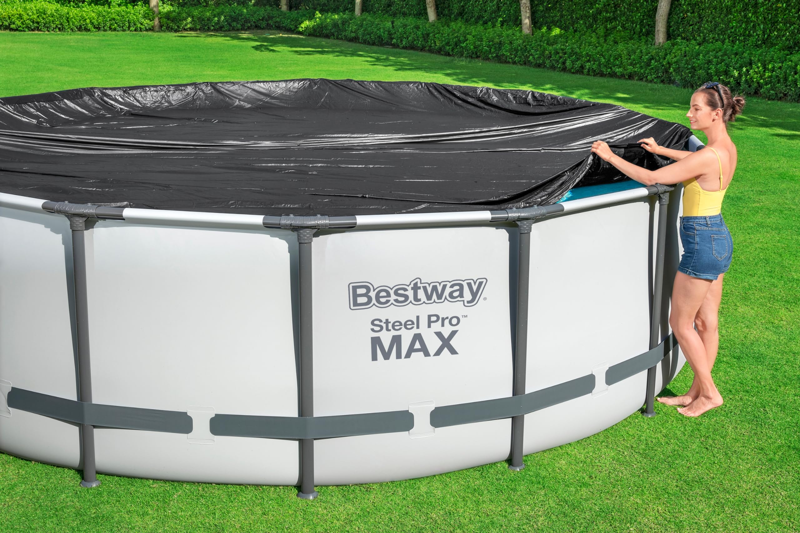 Bestway | Okrągły pokrowiec do basenów naziemnych, 4,88 i 5,49 m