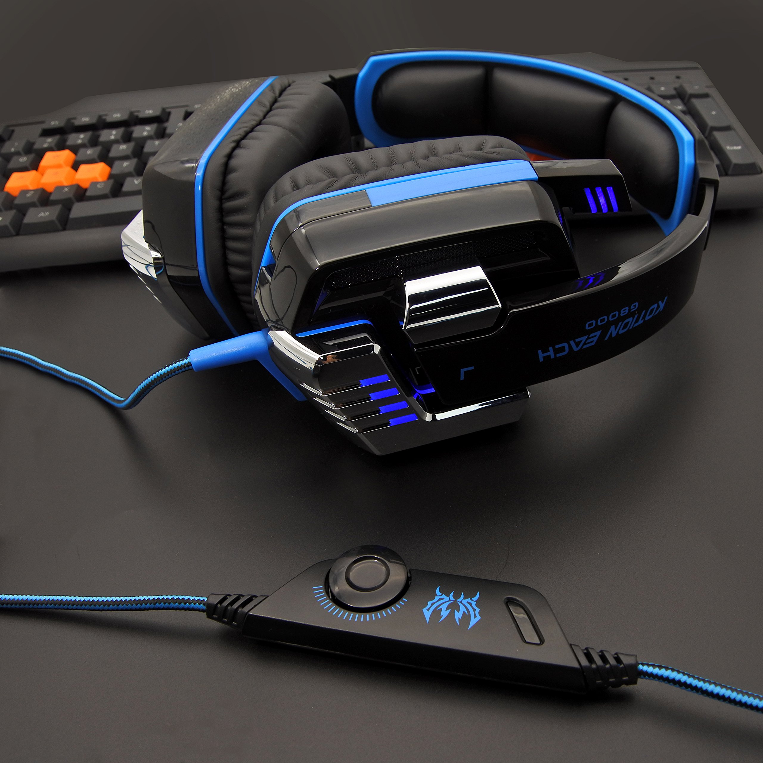 Amazon | KOTION EACH ゲーミングヘッドセット ヘッドホン 3.5mm