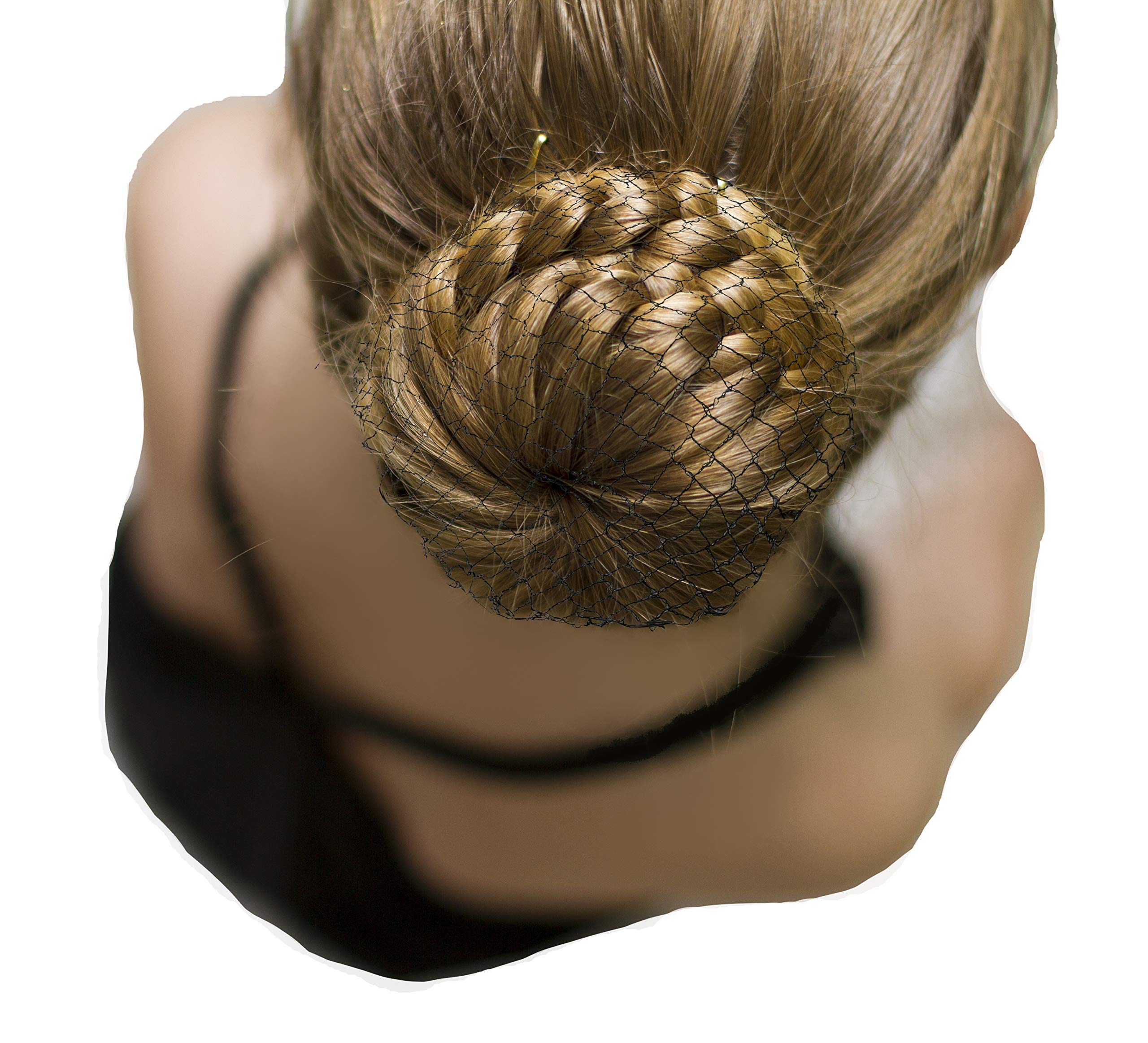 ProCES Ultra Lightweight Hairnets - Brown - 12 Pack - Individually Wrapped - Nylon - Disposable - Ballet - Dance - Bun Holder - Hair Tie - Bun Holder - Kitchen - Home - Food - (Brown)