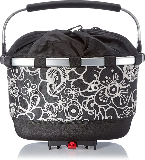 KLICKFix Unisex Fahrradkorb für Racktime Gepäckträger, 24 Liter, Schwarz