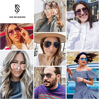 SOJOS Men's Women's Aviator Sunglasses, Classic Semi Metal Frame INSPIRATION SJ1106