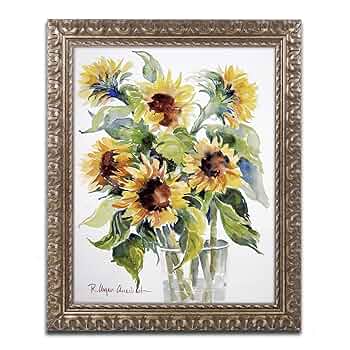 ミシェル・ロッド、「ひまわり」、希少画集・額装画 ミシェル・ロッド、「ひまわり」、希少画集・額装画 ミシェル