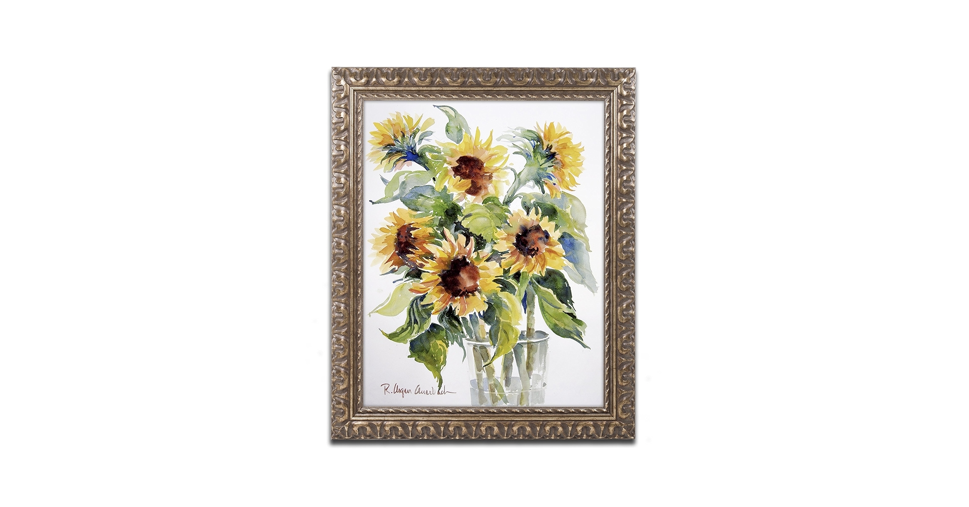 Amazon.co.jp: Trademark Fine Art ひまわり アートワーク リタ