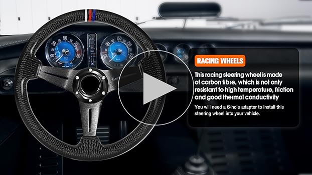 Amazon.com: QYMOPAY 14in Universal Carbon Fibre Racing