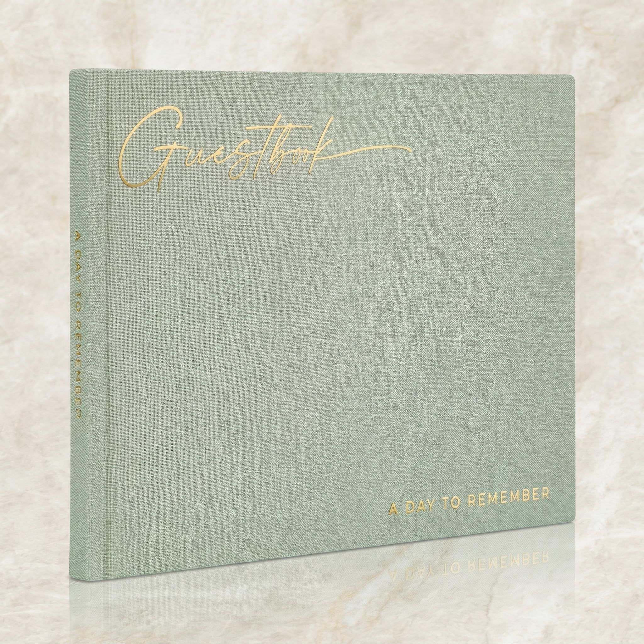 ZICOTO Beautiful Wedding Guest Book for Your Wedding Reception - Simply Elegant Guestbook to Sign in and Add Polaroid Photos - The Perfect Baby Shower Guest Book for The Special Day
