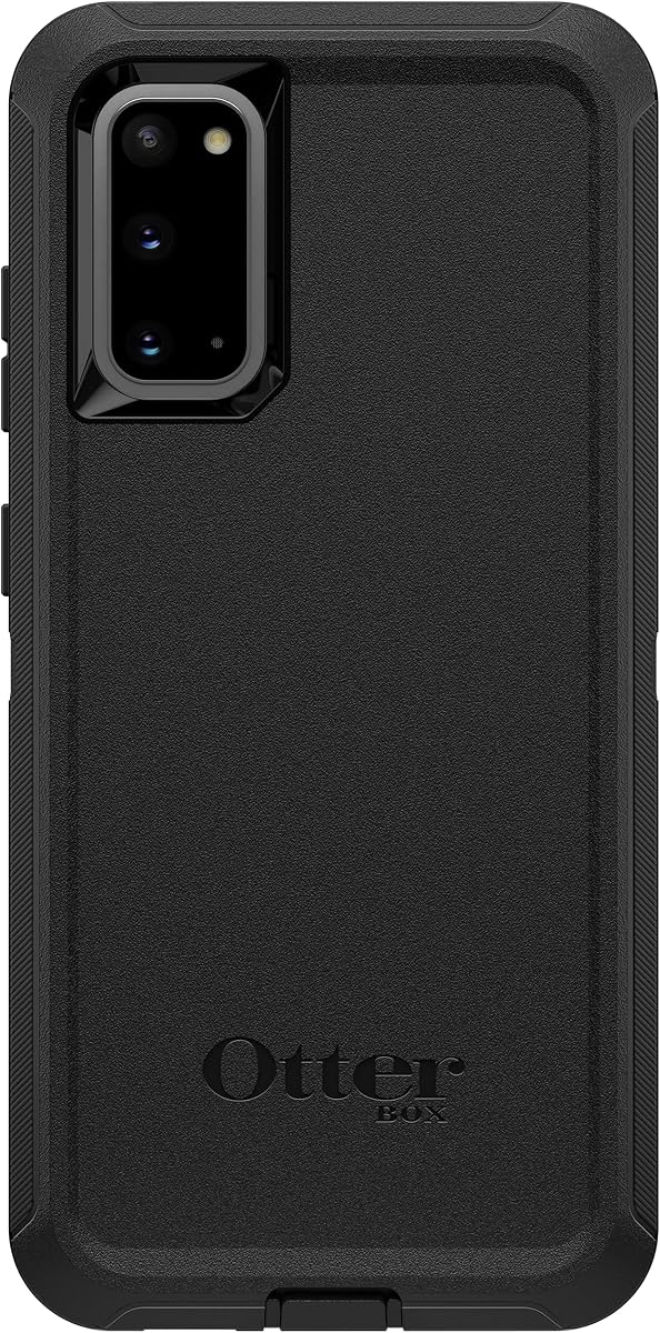 OtterBox Defender Screenless Series Case for Samsung Galaxy S20 & S20 5G (NOT Plus/Ultra/FE) Case Only - Non-Retail Packaging - Black