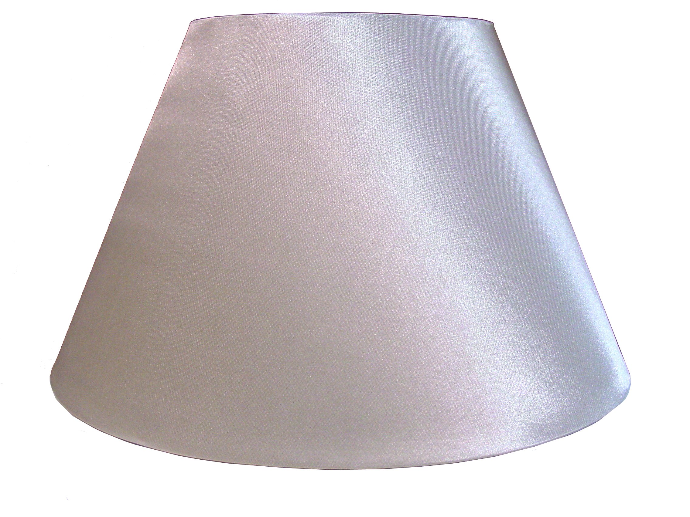 12" Empire Shiny Satin Pendant Ceiling Table Lamp Shade - Cream — image 1