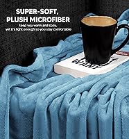Vista 363 de Utopia Bedding - Manta de vellón de lujo, mullida, antiestática; manta de suave microfibra de 8.8 oz/yd² (300 g/m²) para sofá y cama; tamaño Gris