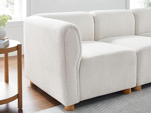 Miniatura 5 de VANOMi Sofá modular de gran tamaño, sofás seccionales en forma de L para sala de estar, sofá modular de 5 asientos con tumbonas reversibles, color