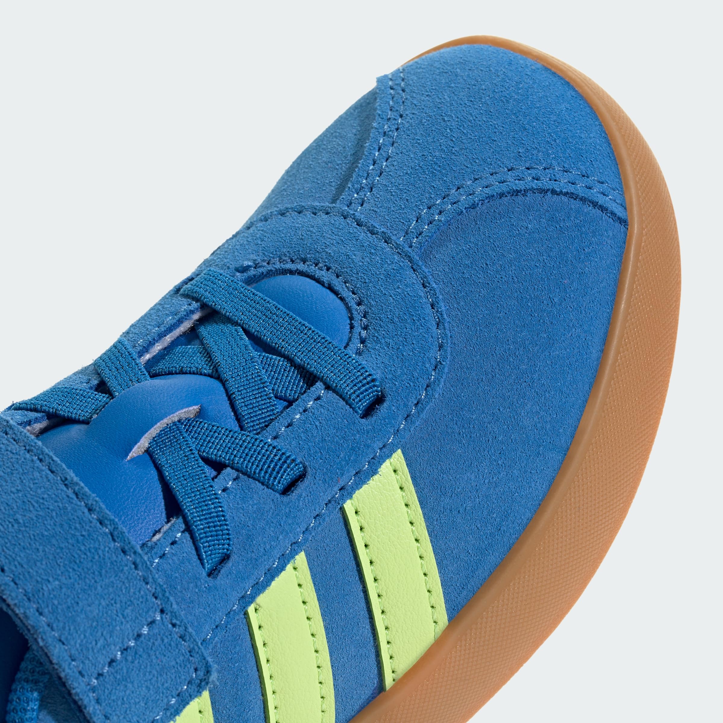 adidas Unisex - Bambini e Ragazzi VL Court 3.0 Hook And Loop Shoes Kids, Bright Royal/Pulse lime/GUM10, 32 EU