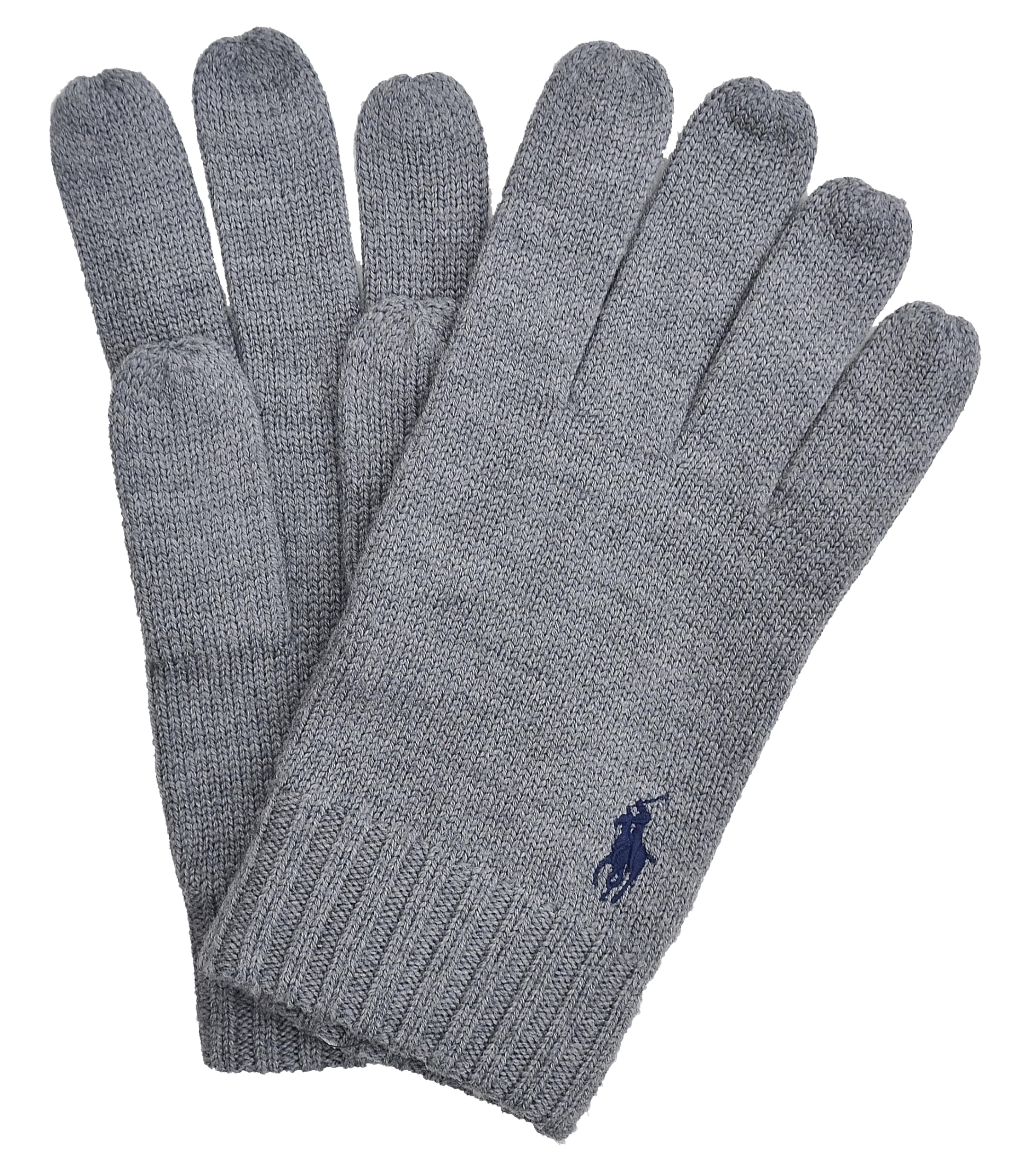 Ralph Lauren Wool Gloves 100% Wool Grey One Size, gray, One Size