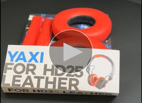 Amazon.com: YAXI HD25 Leather Earpads Red : Electronics
