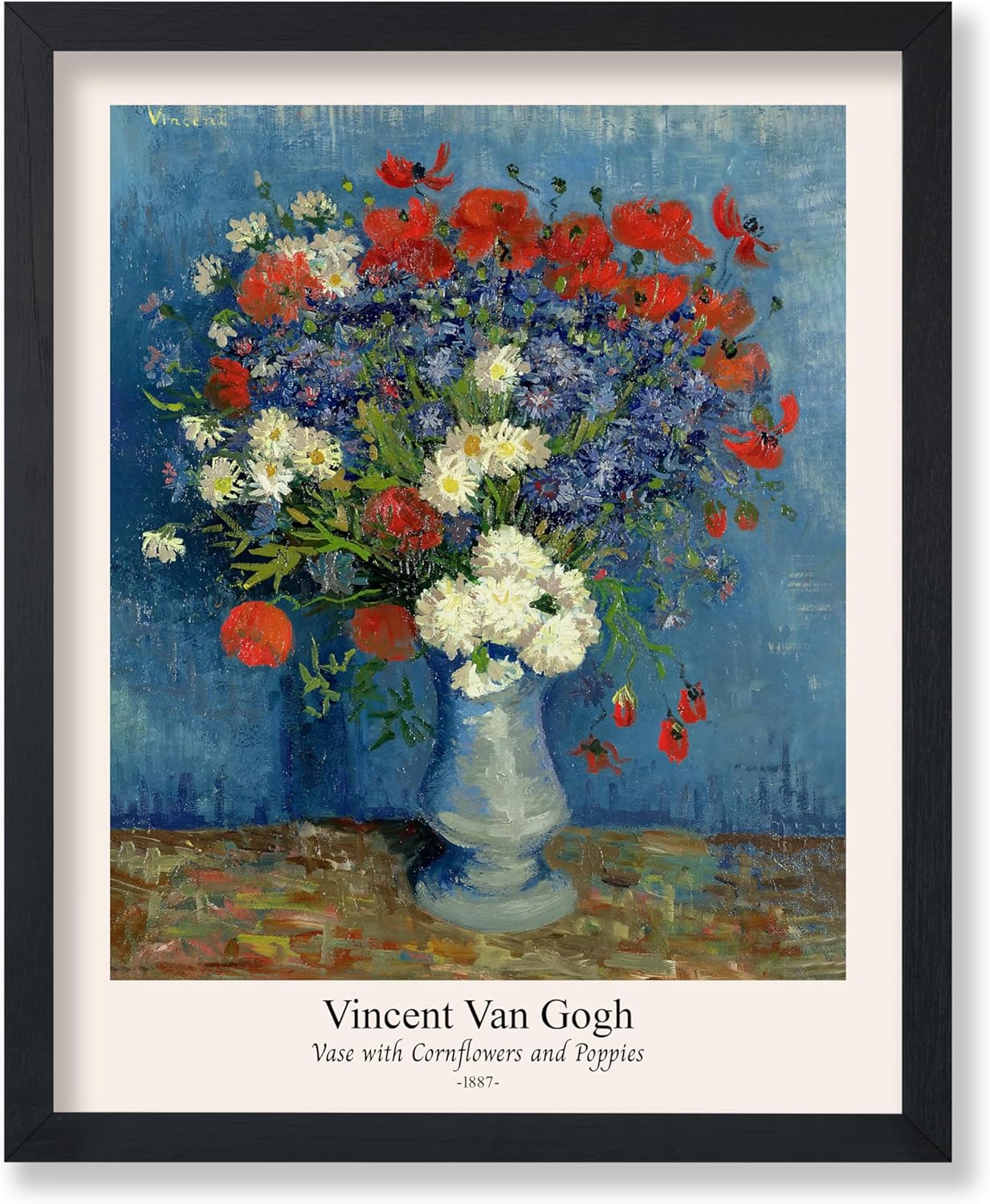 Poster Master Vintage Van Gogh Poster - Retro A Woman Walking In A Garden Print - Flower Art - Classic Painting - Floral Illustration - Floral Bedroom Wall Decor - 16x20 UNFRAMED Wall Decor