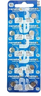 10 x Renata 315 Watch Batteries, 0% Mercury equivilate SR716SW
