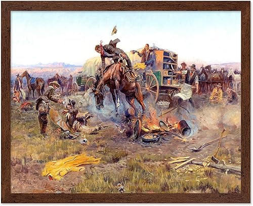 Miniatura 34 de Poster Master Póster vintage de paisaje – Póster de vaquero – Arte del Oeste – Diseño de pared del salvaje oeste – Regalo para hombres y mujeres –